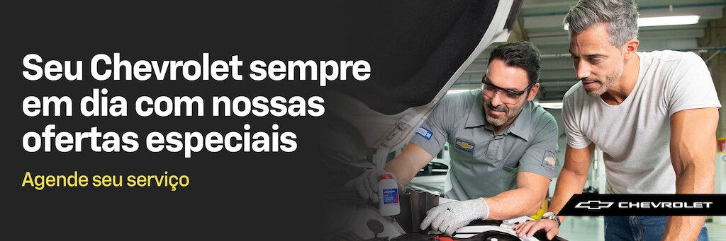 Agendar serviços automotivos Chevrolet